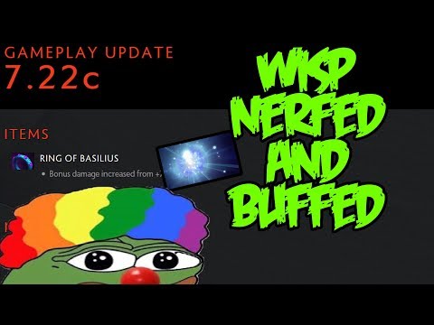 Wisp Nerfed and Buffed - Gorgc Reviews Dota Patch 7.22c