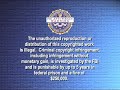 Disney Blue Warning Screen FBI Anti Piracy Warning Screen 2005 2007 DVD Version Fullscreen