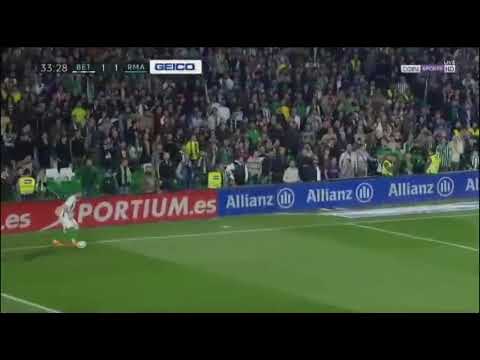 Real Betis Vs Real Madrid 1-1 Aissa Mandi Goal 19th February 2018