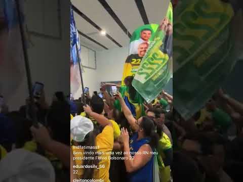 CHEGADA DE FLAVIO BOLSONARO AO RN
