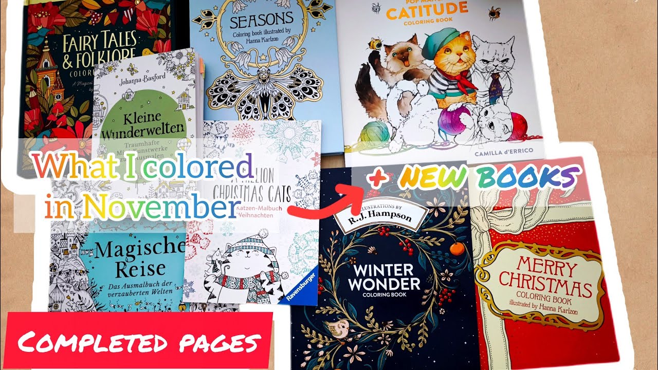 ❄️ Completed coloring pages November 2025 + new books❄️