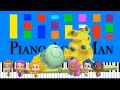 Bubble Guppies Sing About Everything Slow EASY Medium 4K Piano Tutorial