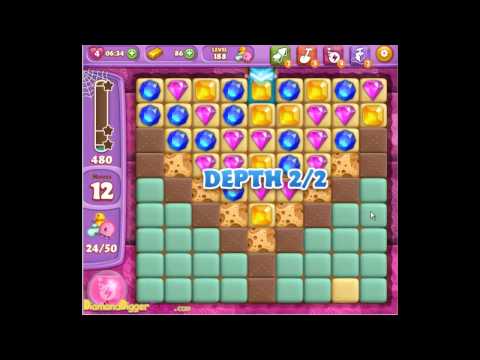 Diamond Digger Saga Level 188 Walkthrough