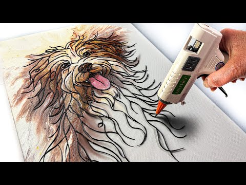 A Glue Gun Doggy Masterpiece That YOU Can Try! MUST SEE Technique! | AB Creative Tutorial