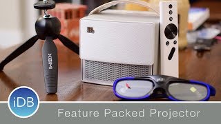 Aurora CC Portable HD Projector Supports AirPlay Mirroring, Built-in Apps, &amp; Much More