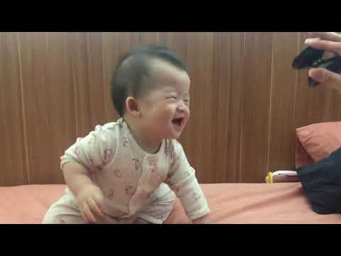 Baby Shermaine laughing at the Yo-Yo