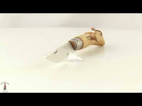 Folding Knife No. 7 with Lanyard, Beechwood