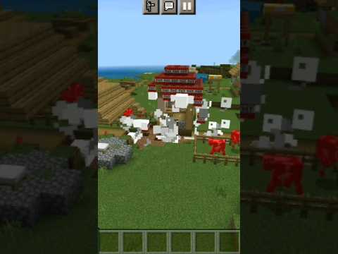 EPIC TNT BLAST destroys Minecraft villager house!! 😱 #shorts