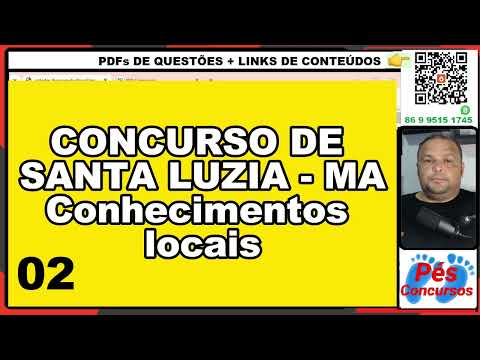 CONCURSO DE SANTA LUZIA - MA 02 (Conhecimentos locais)