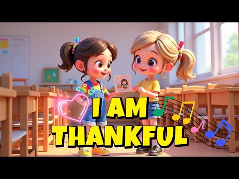 I am Thankful 🎵🎧| A Song for Kids about Thankfulness 💕| A Thanksgiving Song l Gratitude for Kids 🌈