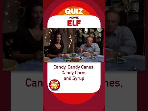 ELF MOVIE QUIZ - What are the four food groups according to Buddy?