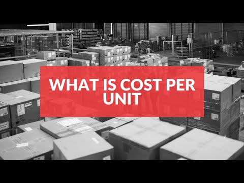 What is cost per unit?