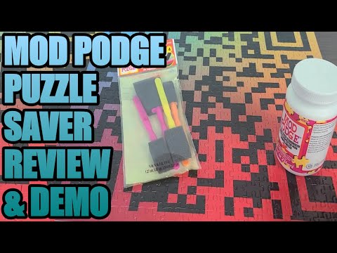 MOD PODGE PUZZLE SAVER REVIEW AND DEMONSTRATION