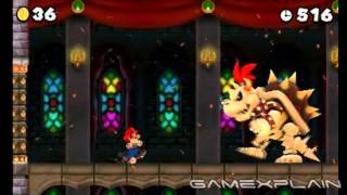 New Super Mario Bros 2: Final Star Level & Dry Bowser Boss Battle (Spoilers! - HD Quality)