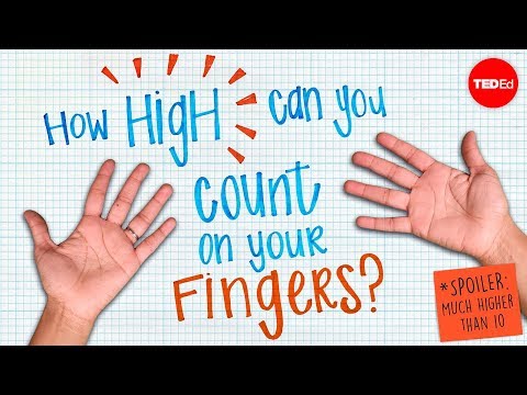 כיצד ניתן לספור על האצבעות יותר מ-10?