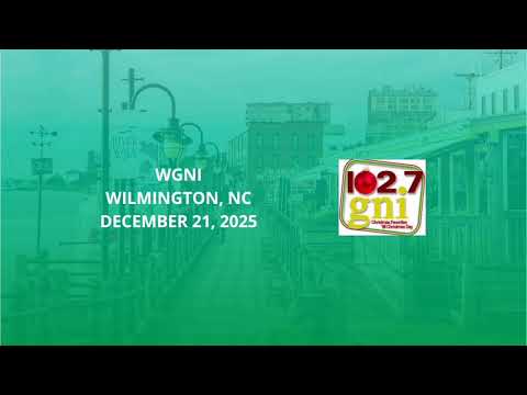 WGNI Wilmington, NC (102-7 GNI) | Hourly Station ID & Jingle (Holiday) | December 21, 2025