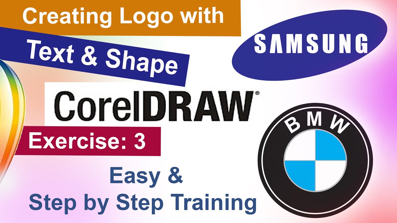 How to Create a Logo with Text & Shape in CorelDRAW – Easy Step by Step Tutorial