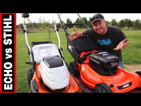 ECHO vs STIHL BATTERY POWERED PUSH MOWER COMPARISON
