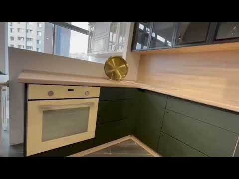 Кухня Стайл квазар/белый мрамор