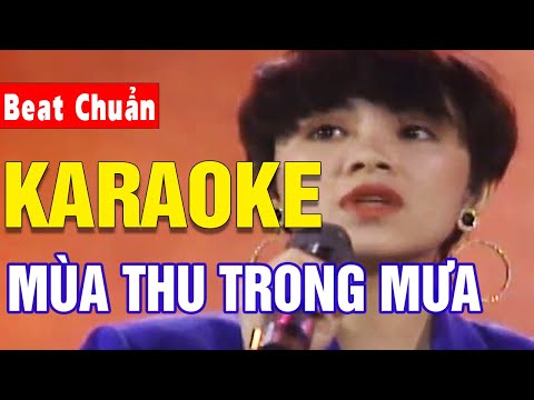 Mùa Thu Trong Mưa Karaoke | Nini, Hạ Vy, Vina Uyển Mi | Asia Karaoke Beat Chuẩn