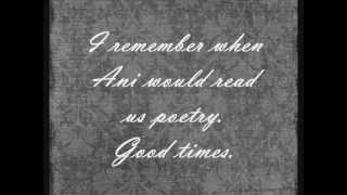 Ani DiFranco "Detroit Annie" poem by Judy Grahn