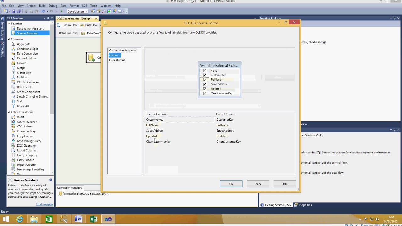 SQL Data Quality Services 10 SSIS Cleanse Match