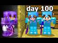 I Survived 100 Days Inside My Enemy S Base