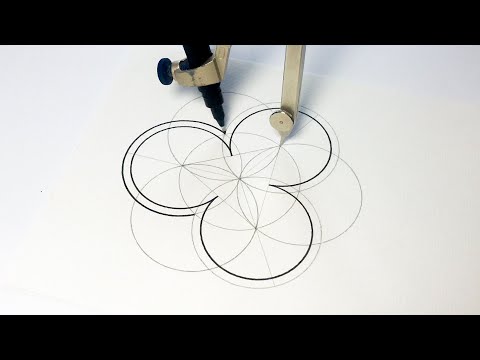 Relaxing Pentagram Mandala Drawing Process