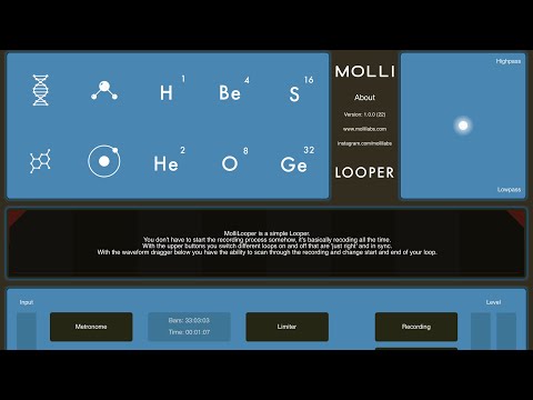 MolliLooper AUv3 Remix Audio FX | iOS iPad version | Fun And powerful Looper