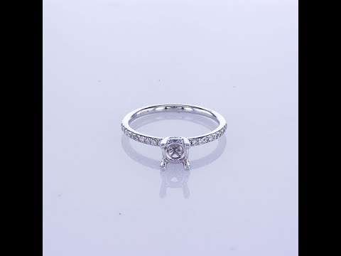 0.35CT Diamond Prong Bridal Set in 18K White Gold 011297