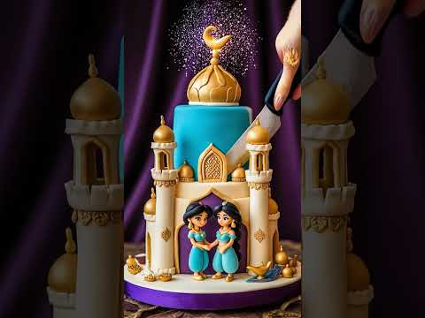 Aladdin & Jasmine Cake?! 🕌💙 Would YOU Wish for a Bite First?