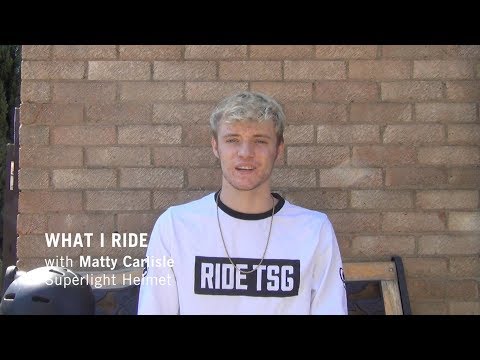 What I Ride: Matty Carlisle - TSG Superlight Helmet
