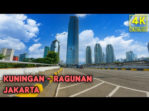 Sunny Day Driving from Kuningan to Ragunan - Jakarta Indonesia 4K
