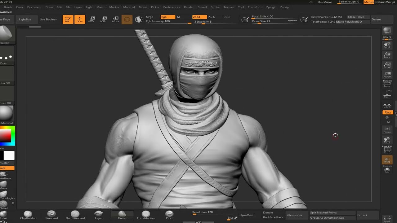 RYU HAYABUSA Ninja Guyden with Kusarigama 3 for 3d print 3D Print Model