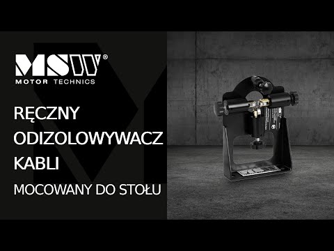 Video - Ręczny odizolowywacz kabli - mocowany do stołu