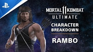 PlayStation Mortal Kombat 11 Ultimate - Rambo Character Breakdown | PS Competition Center anuncio