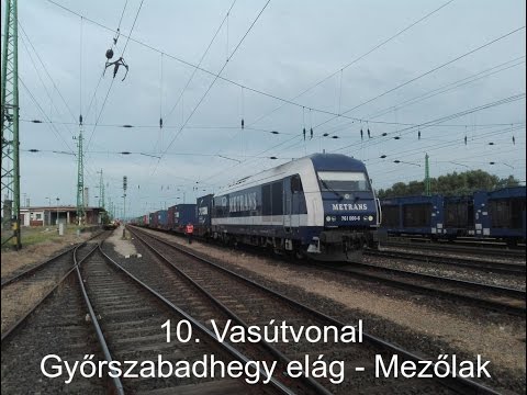 10. Vasútvonal Győrszabadhegy elág - Mezőlak szakasz