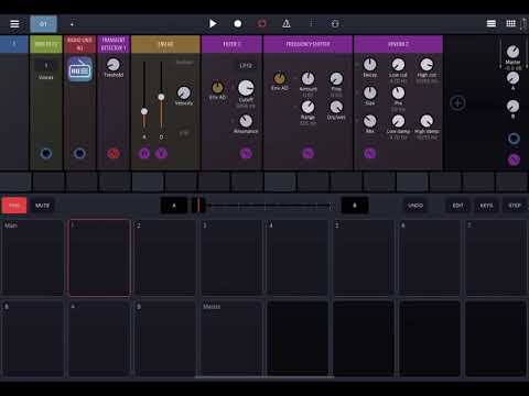 Drambo: using Transient detector module to chop audio or trigger envelopes