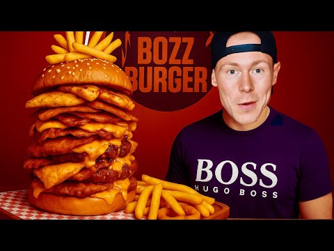 2500 GRAM 💀 This is supposed to be the NEW VIRALE MONSTER BURGER from BOZZ! 🍔 Who has the biggest?