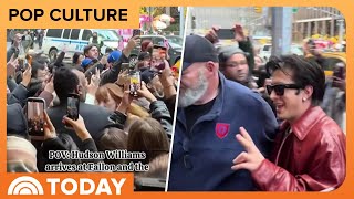 ‘Heated Rivalry’ Star Hudson Williams Swarmed by Fans at 30 Rock