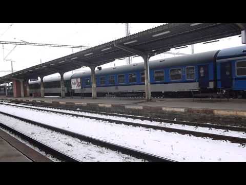 ČD 362.021 - Odjezd vlaku R 806 - Olomouc hl.n., 19.1.2013