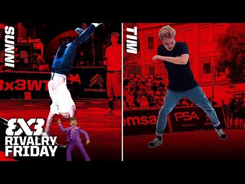 Which 3x3 B-Boy has best moves? - Sunni v Tim | FIBA 3x3 Rivalry Friday