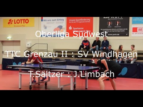 Oberliga Südwest TTC Grenzau II : SV Windhagen Sältzer : Limbach