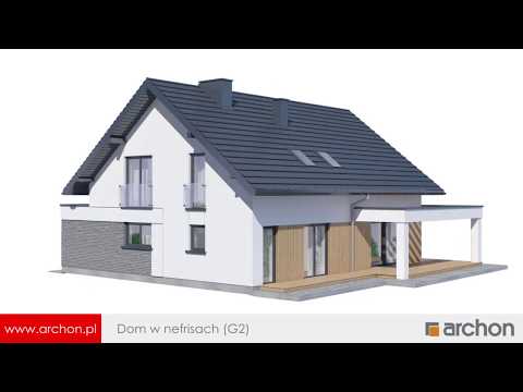 Dom w nefrisach (G2) – Nowoczesny dom z garażem dwustanowiskowym I ARCHON+ Projekty Domów