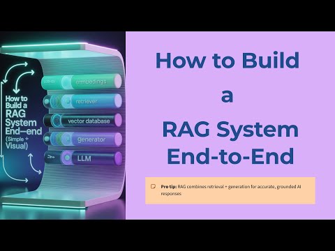 How would you build a RAG system end-to-end (vector database → retriever → generator)?