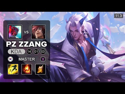Pz ZZang Yone Mid vs Sett - KR Master Patch 11.3