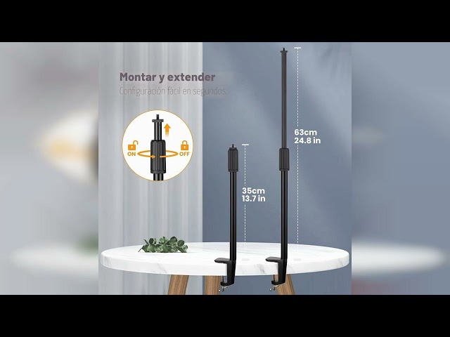 Vídeo relacionado con TARION Cámara Brazo articulado Soporte Abrazadera de Mesa trípode trípode de Mesa Ajustable con Adaptador de Tornillo de 3/8"a 1/4" (M)