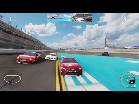 Nascar Heat 5 - Wrecking the Lobby host so he rage quits