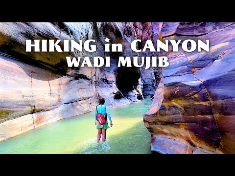 ADVENTUROUS HIKING in WADI MUJIB CANYON, the Lowest Nature Reserve in the World | Jordan Travel Vlog