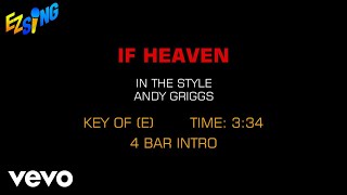 Andy Griggs - If Heaven (Karaoke)